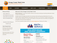 Tablet Screenshot of ocmathcircle.org